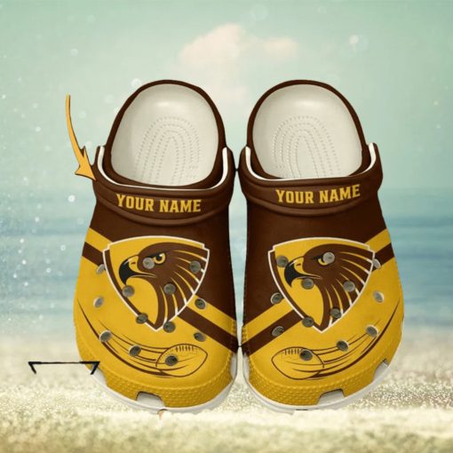 Hawthorn Football Club AFL Classic Custom Name Crocs Clogs Shoes