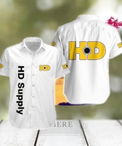 Hd Supply Logo Brand Hawaiian Shirt White Color Gift Summer