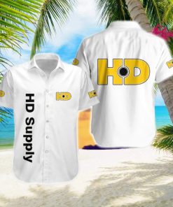 Hd Supply Logo Brand Hawaiian Shirt White Color Gift Summer