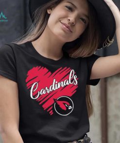 Heart Arizona Cardinals logo shirt