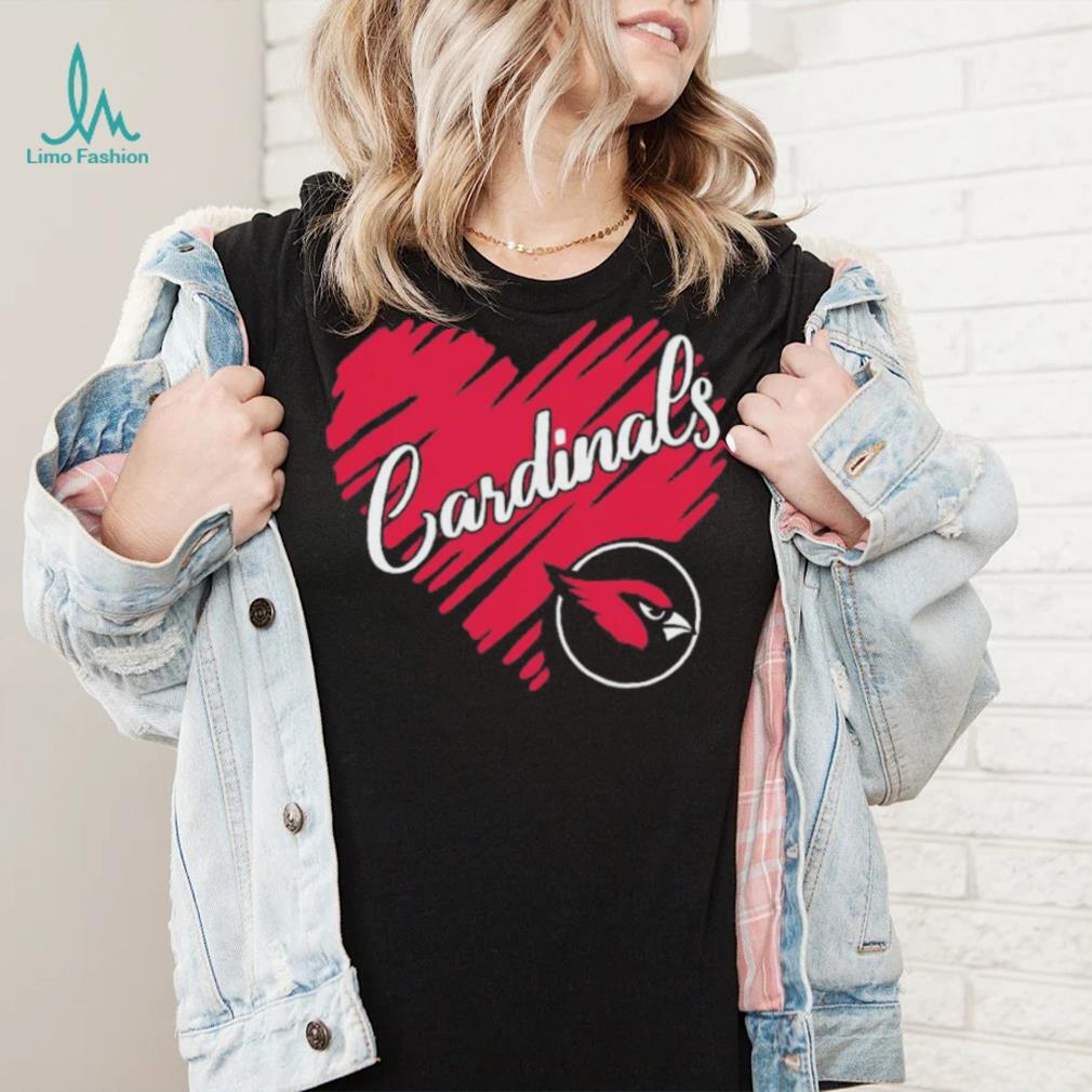 Heart Arizona Cardinals logo shirt Heart Arizona Cardinals logo shirt