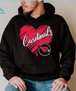 Heart Arizona Cardinals logo shirt