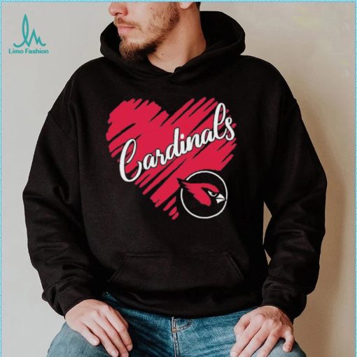 Heart Arizona Cardinals logo shirt