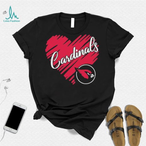 Heart Arizona Cardinals logo shirt
