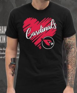 Heart Arizona Cardinals logo shirt