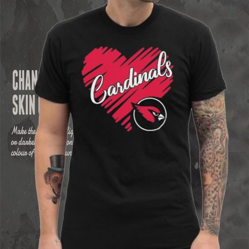 Heart Arizona Cardinals logo shirt