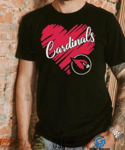 Heart Arizona Cardinals logo shirt