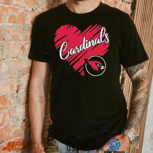 Heart Arizona Cardinals logo shirt