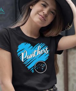 Heart Carolina Panthers logo shirt