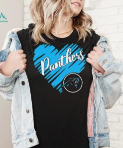 Heart Carolina Panthers logo shirt