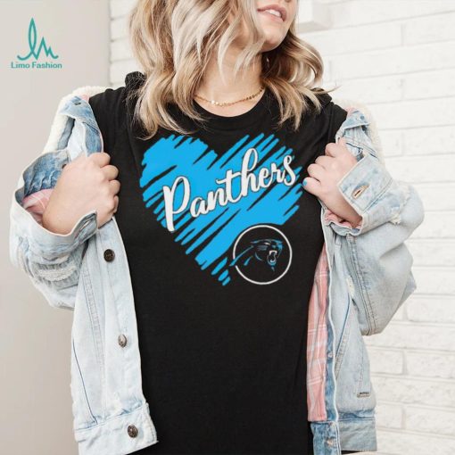 Heart Carolina Panthers logo shirt