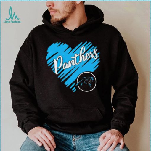 Heart Carolina Panthers logo shirt