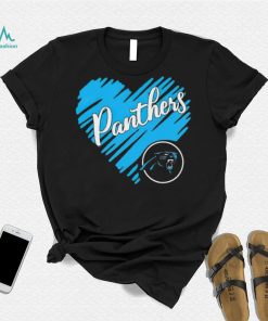 Heart Carolina Panthers logo shirt