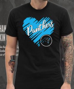 Heart Carolina Panthers logo shirt