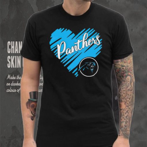 Heart Carolina Panthers logo shirt