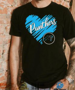 Heart Carolina Panthers logo shirt