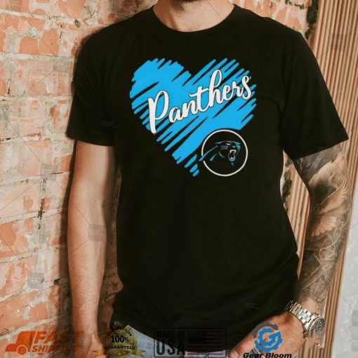 Heart Carolina Panthers logo shirt