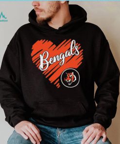 Heart Cincinatti Bengals logo shirt