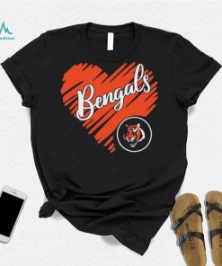 Heart Cincinatti Bengals logo shirt