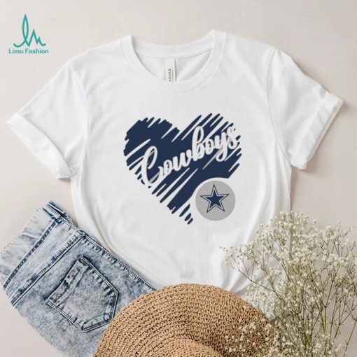 Heart Dallas Cowboys logo shirt