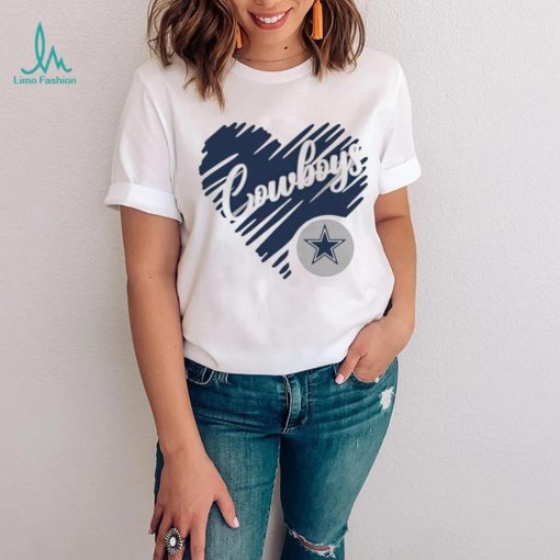 Heart Dallas Cowboys logo shirt