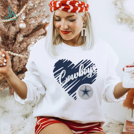 Heart Dallas Cowboys logo shirt