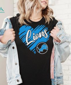 Heart Detroit Lions logo shirt