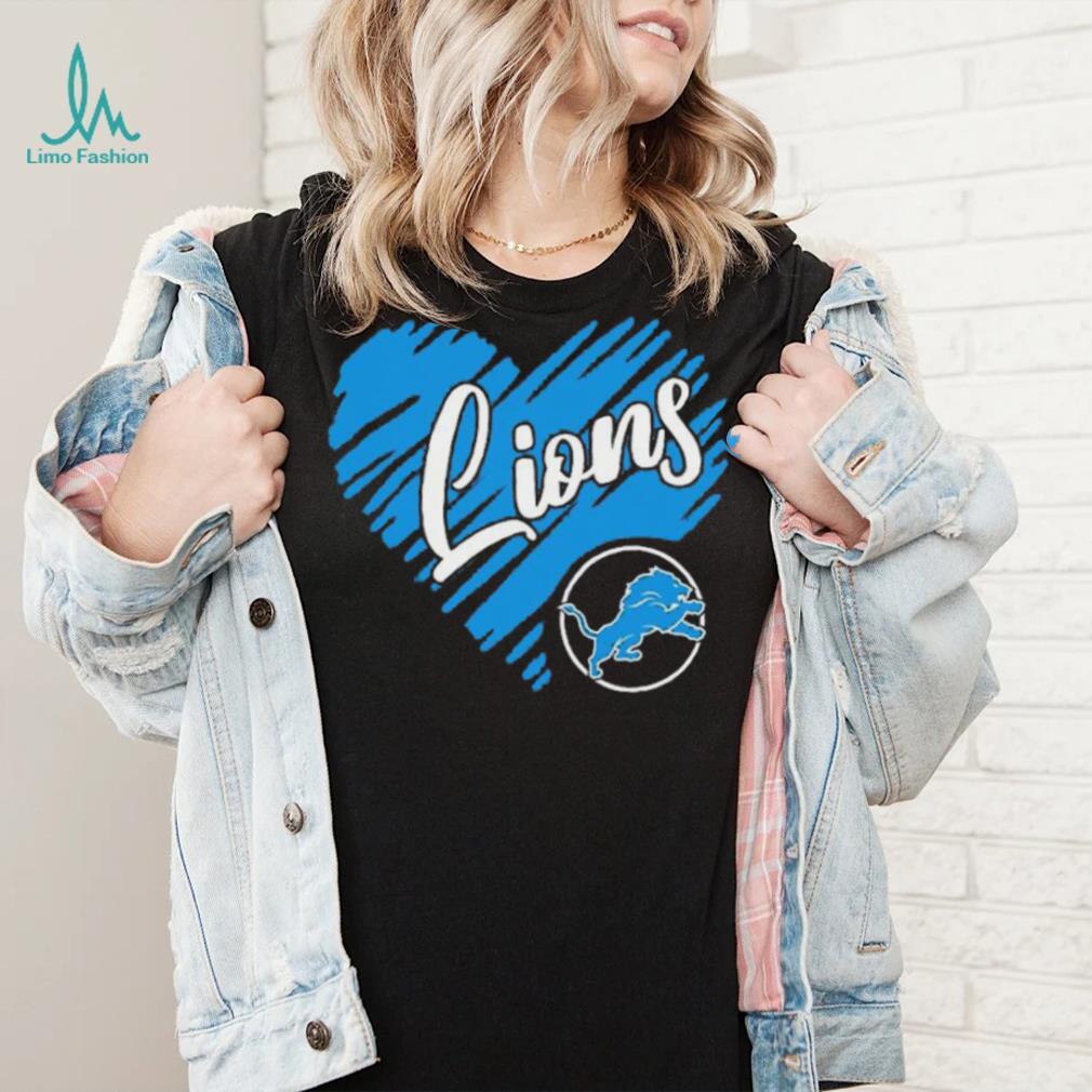 Heart Detroit Lions logo shirt Heart Detroit Lions logo shirt