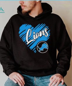 Heart Detroit Lions logo shirt