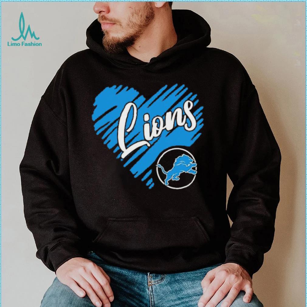 Heart Detroit Lions logo shirt Heart Detroit Lions logo shirt