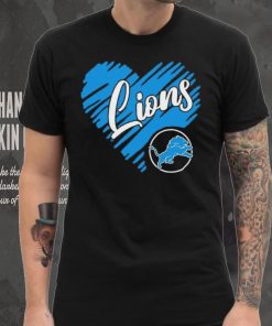 Heart Detroit Lions logo shirt