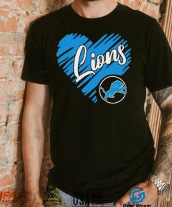 Heart Detroit Lions logo shirt