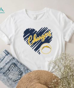 Heart Los Angeles Chargers logo shirt