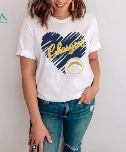 Heart Los Angeles Chargers logo shirt