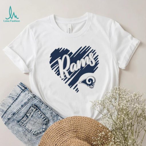 Heart Los Angeles Rams logo shirt