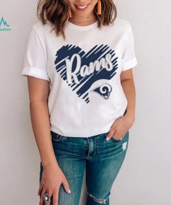 Heart Los Angeles Rams logo shirt