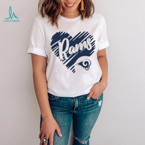 Heart Los Angeles Rams logo shirt