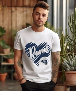 Heart Los Angeles Rams logo shirt