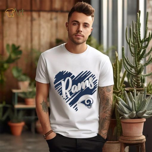 Heart Los Angeles Rams logo shirt