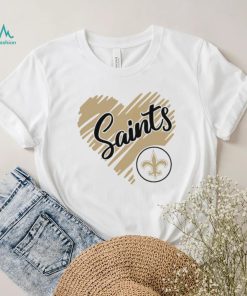 Heart New Orleans Saints logo shirt