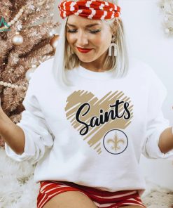 Heart New Orleans Saints logo shirt