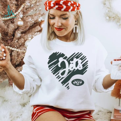 Heart New York Jets logo shirt
