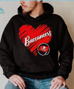 Heart Tampa Bay Buccaneers logo shirt