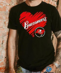 Heart Tampa Bay Buccaneers logo shirt