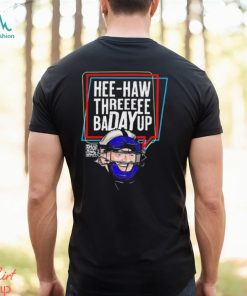 Hee Haw Threeeee Badayup Los Angeles Dodgers Shirt, hoodie, sweater, long sleeve and tank top Hee Haw Threeeee Badayup Los Angeles Dodgers Shirt