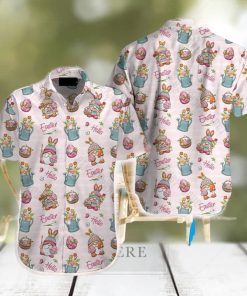 Hello Easter Gnomes Hawaiian Shirt Aloha Casual Shirt For Men And Women