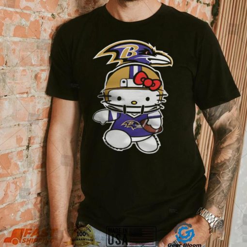 Hello Kitty Baltimore Ravens Shirt