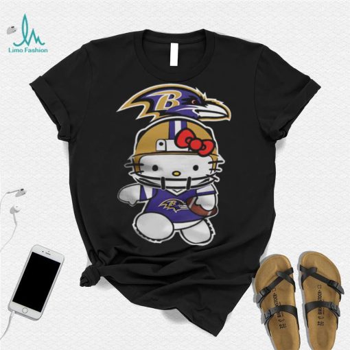 Hello Kitty Baltimore Ravens Shirt