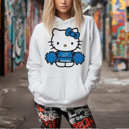 Hello Kitty Detroit Lions Cheerleader shirt