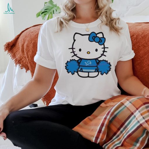 Hello Kitty Detroit Lions Cheerleader shirt